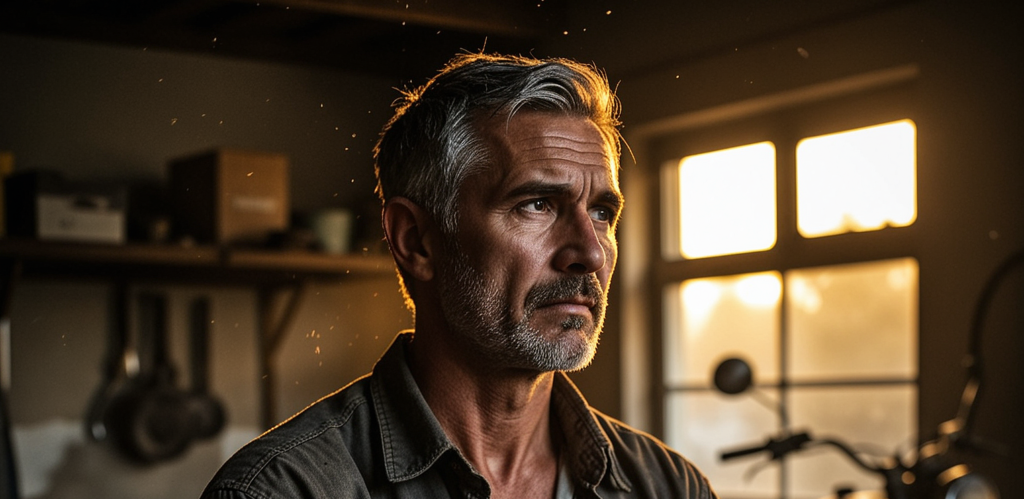 Ex-military man suffering from PTSD